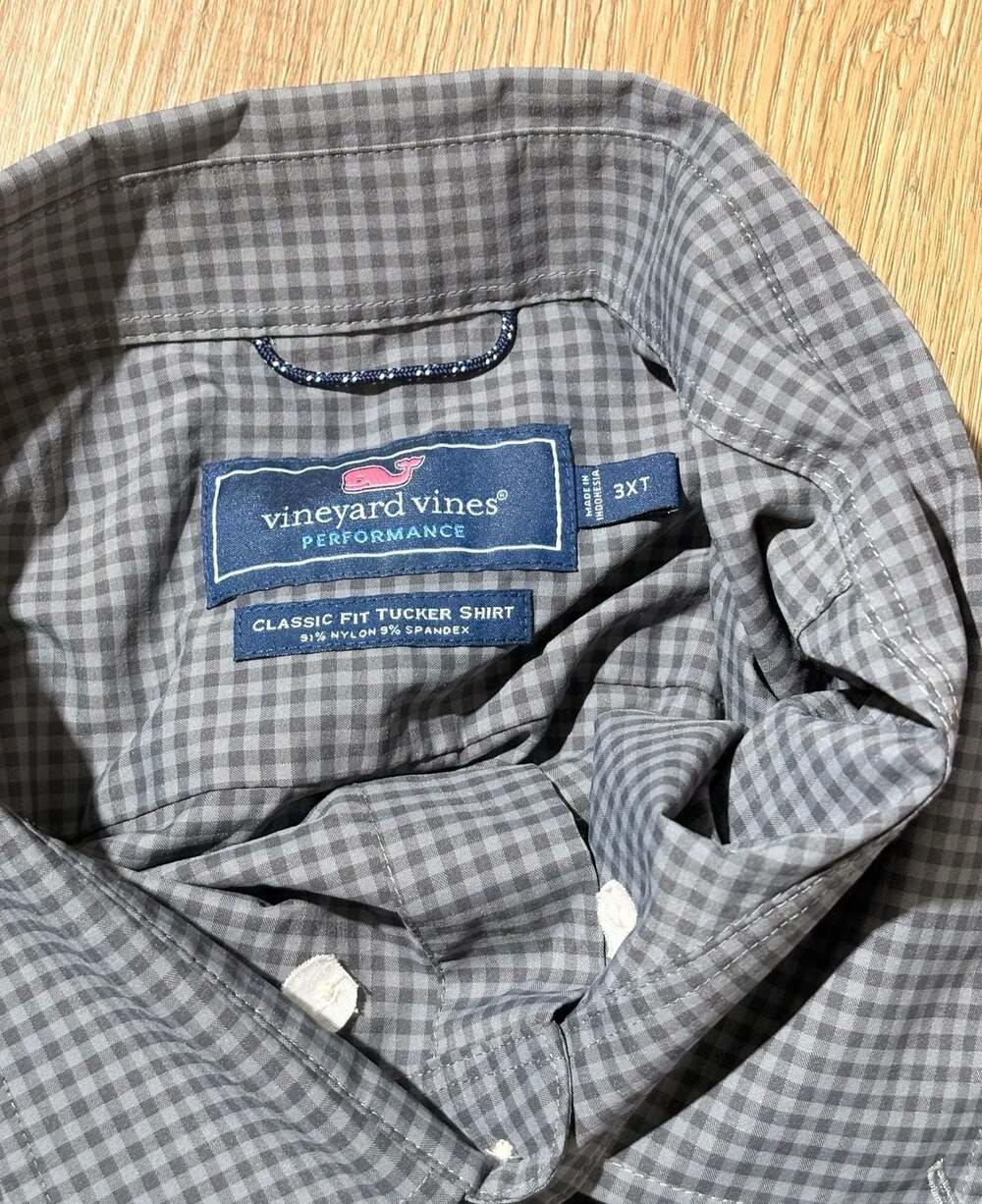Vineyard Vines 3XT Performance Classic Fit Tucker Shirt Grey